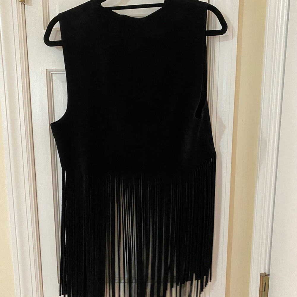 diane von furstenberg vest leather suede - Picture 5 of 8